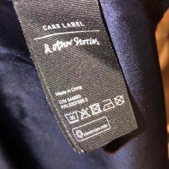 &other stories black print shift dress size 6 - Picture 8 of 13